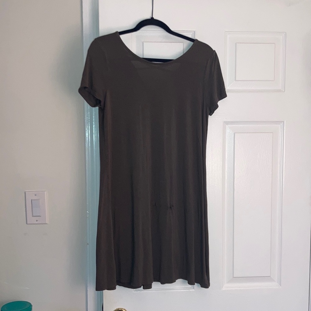 Olive green dress